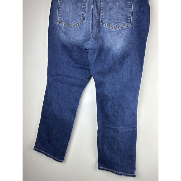 Judy Blue Thermal Straight Fit Jeans Contrast Wash JB82561 Women's Plus Size 18W - Picture 10 of 14